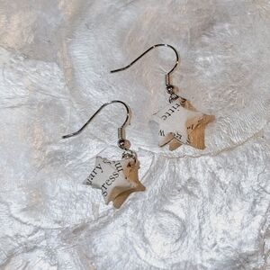 Starfall 3D Book Page Earrings